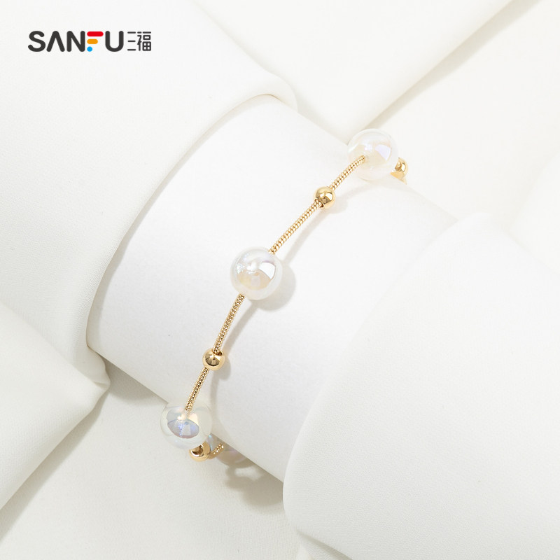 sanfu三福新款清新人鱼姬单条手链 sanfu服饰手链