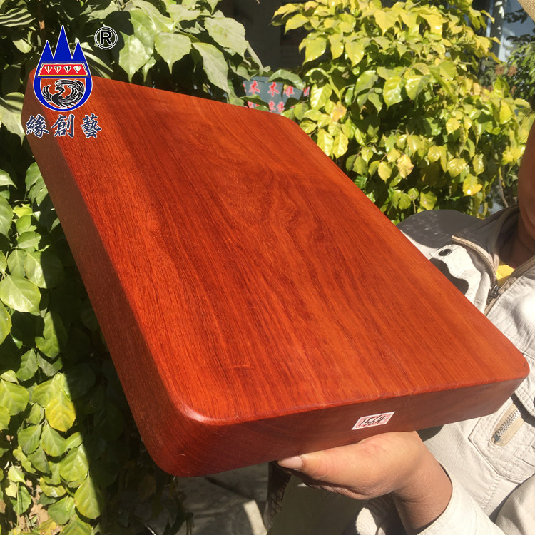 红木菜板红木菜板大果紫檀厨房用具整木高档礼品摆件缅甸花梨瑕疵