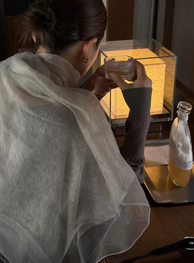 含桑蚕丝巾轻薄女2026新披肩围脖