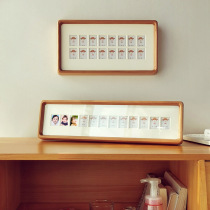 Childrens growth record book photo frame swing piece Remembrance year Full Moon Baby Campus Time Certificate Photos Solid Wood Pendulum