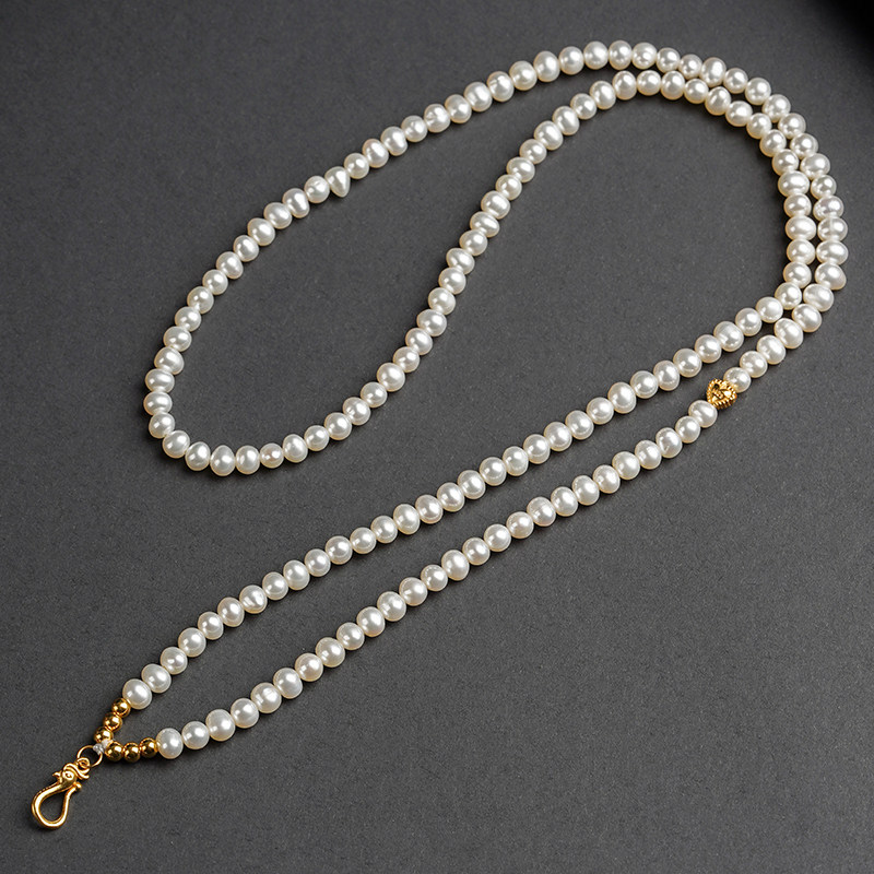 天然淡水珍珠单挂钩配链罗盘吸钱星金锁吊坠挂链毛衣链条2025新款,淘宝优惠券,粉丝福利购,淘宝优惠卷