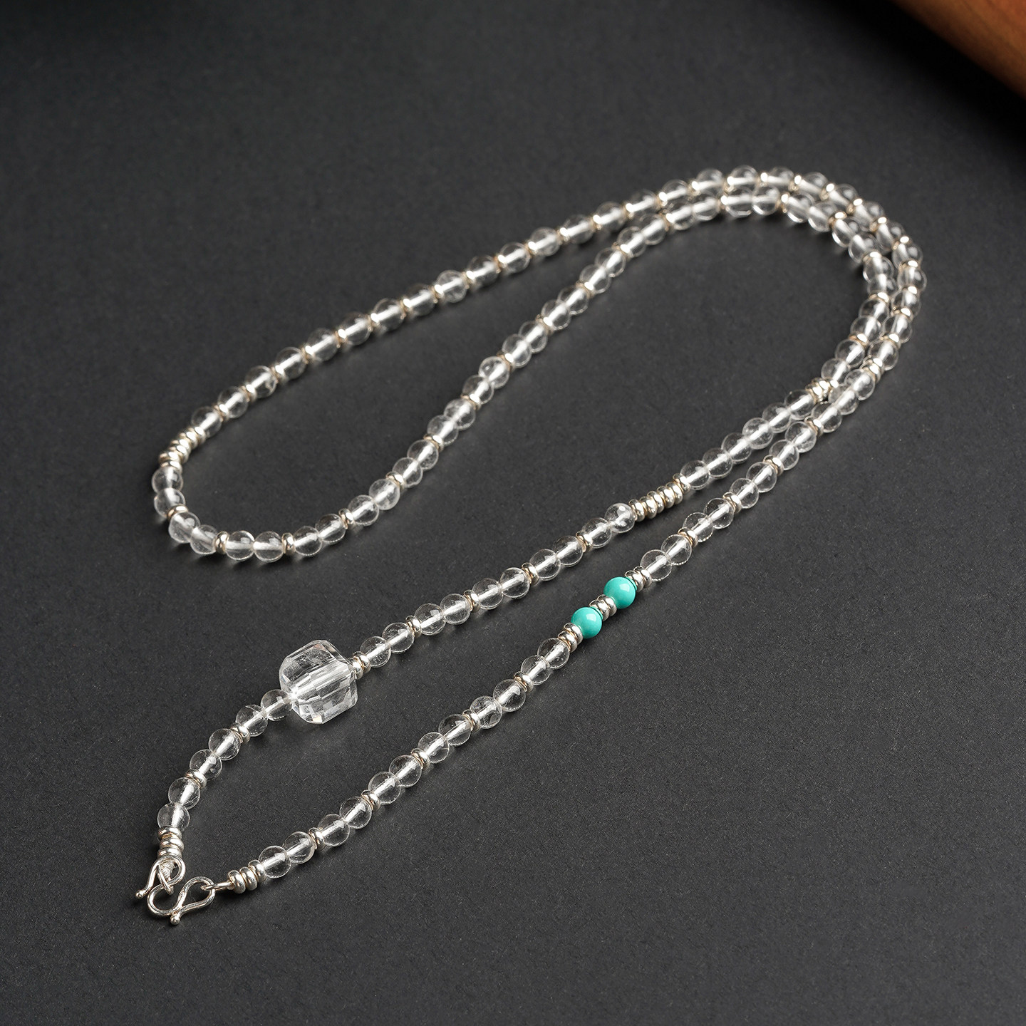 天然白水晶手工挂链M扣泰国佛牌链原创设计高级感配链吊坠挂链新,淘宝优惠券,粉丝福利购,淘宝优惠卷