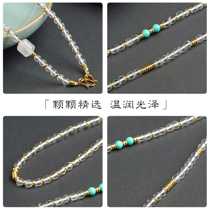 天然白水晶手工挂链M扣泰国佛牌链原创设计高级感配链吊坠挂链新,淘宝优惠券,粉丝福利购,淘宝优惠卷