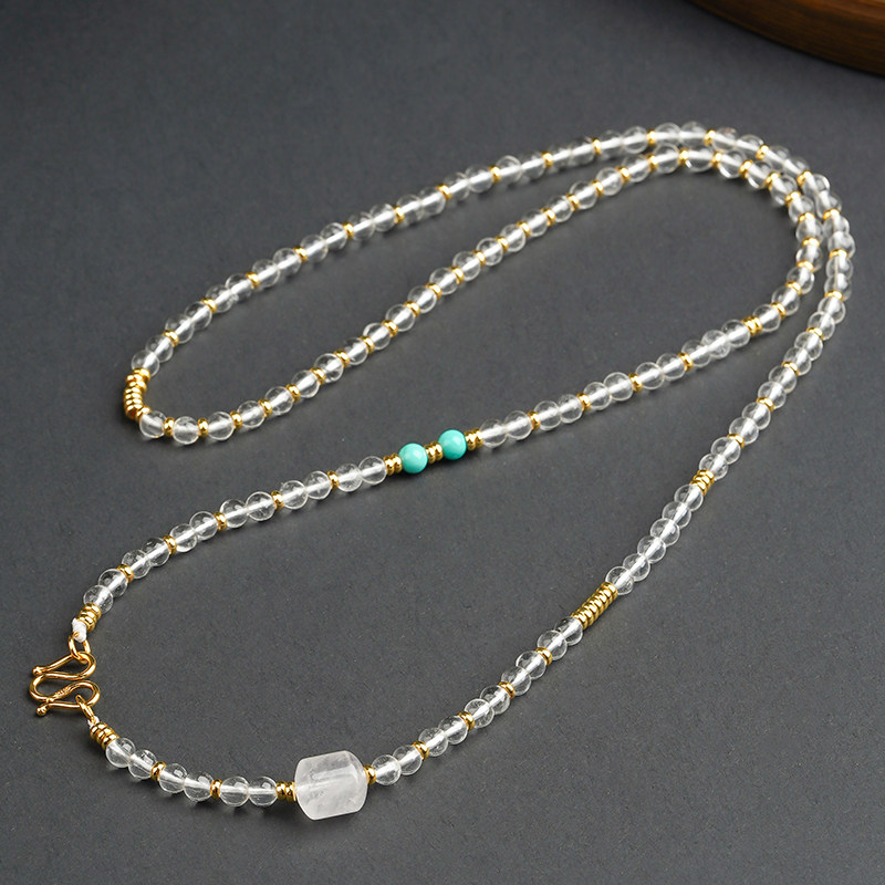 天然白水晶手工挂链M扣泰国佛牌链原创设计高级感配链吊坠挂链新,淘宝优惠券,粉丝福利购,淘宝优惠卷