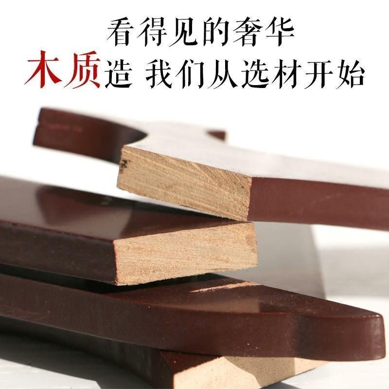 石头画支架盘子托架实木展示架摆件小底座鹅卵石普洱茶架子 - 图1