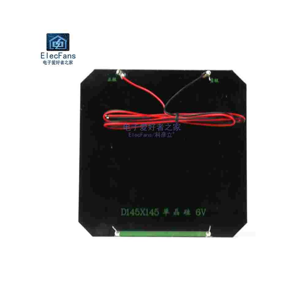 带线3W 6V 500mA太阳能板单晶硅光伏电池板充电器电源LED灯发电 - 图2