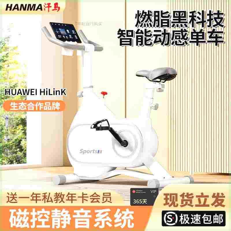 Hanma Intelligent Magnetic Control Spin Bike Home Weight Loss Exercise Equipment Silent MINI Indoor Bike Exercise Bike