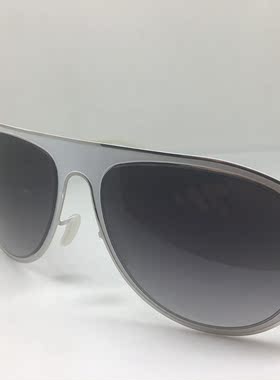 德系 无螺丝 Model Chillax 白色银色飞行员款太阳镜墨镜男女通用