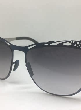 无螺丝AC!BERLIN Model Fubulosity 蓝色镂空大框太阳镜墨镜