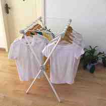 F groom X type landing clothes hanger small drying folding clothes hanger indoor home clotheshorse bedroom balcony