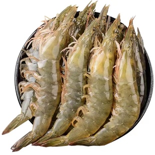 青岛大虾鲜活新鲜速冻超大海虾30/40虾3斤装