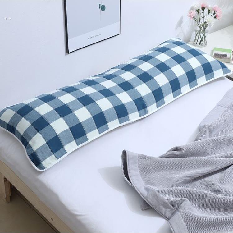 双人长枕巾纯棉枕头巾全棉枕垫加厚纱布1.2米1.5m1.8加长款一米五 - 图3