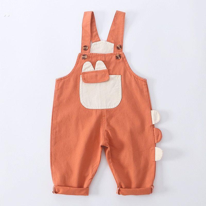 宝宝牛仔背带裤2025婴幼儿春秋装女童洋气0123岁男童春秋连体长裤 - 图1