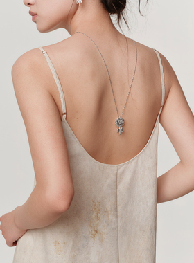 ZHAO ACAP原创设计刺绣花花长项链