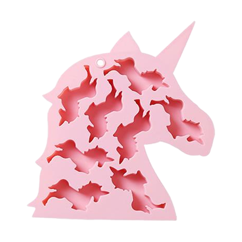 宁焙 8连独角兽小马硅胶巧克力模具软糖果滴胶烘焙工具蛋糕模具 - 图3