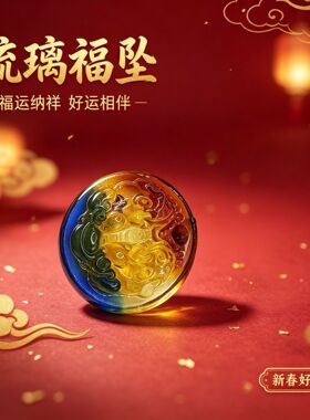 貔貅圆牌平安吊坠新中式长款编织