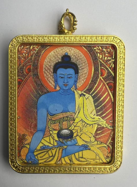 手绘药师佛绿度母白度母唐藏式唐