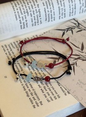 转运铃铛手饰中式手链红绳上岸