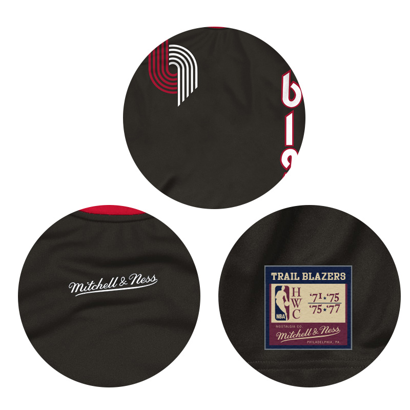 Mitchell Ness复古篮球衣队史系列NBA开拓者队1971赛季篮球服背心-图1