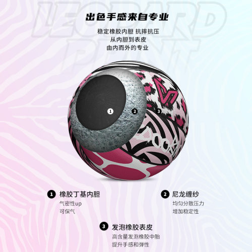 维动豹纹篮球7号蓝球正品专业比赛儿童5成人橡胶手感耐磨训练室外 - 图0