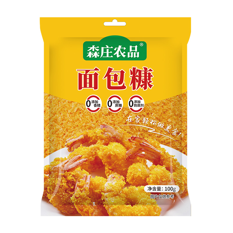 森庄农品面包糠家用油炸香酥脆炸粉金黄鸡腿鸡翅脆皮炸鸡裹粉3袋 - 图3