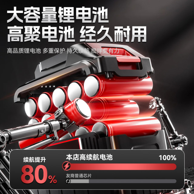 Lithium battery violent fan car washing and dust removal high power