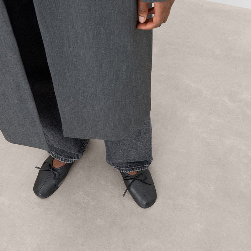 Flattered Blaise女士软羊皮蝴蝶结分趾芭蕾舞鞋平底单鞋2026新品,淘宝优惠券,粉丝福利购,淘宝优惠卷