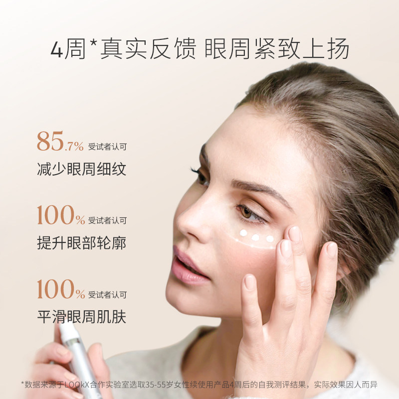 LOOkX高马尾A醇眼霜淡化细纹黑眼圈浮肿抗老护肤抗皱保湿修护眼周