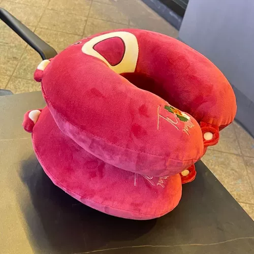 Клубника для взрослых, мультяшная милая комфортная подушка для шеи для путешествий для сна, с защитой шеи