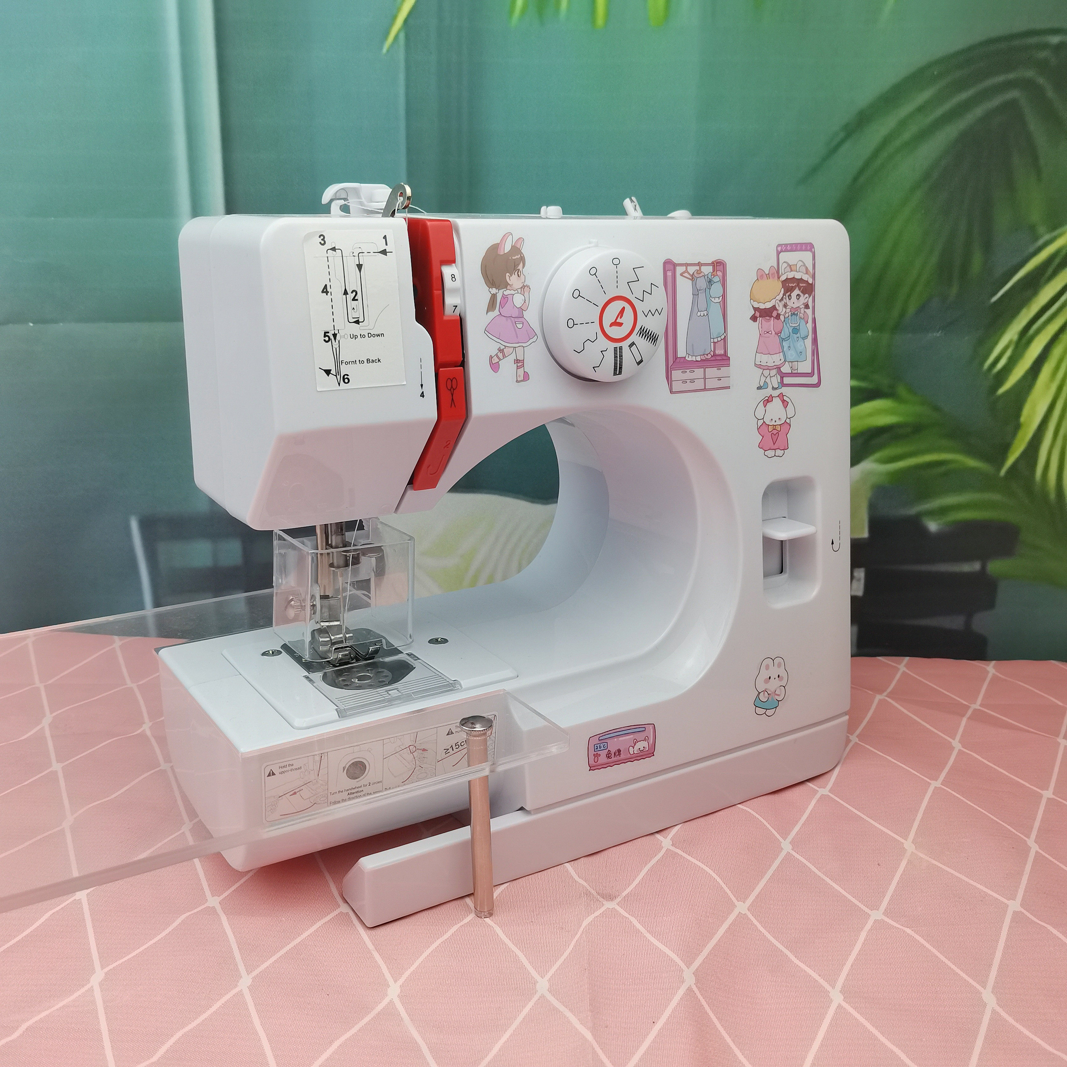 家用全自动台式缝纫机锁边机小型台式裁缝机缝补机锁边缝纫一体机,淘宝优惠券,粉丝福利购,淘宝优惠卷