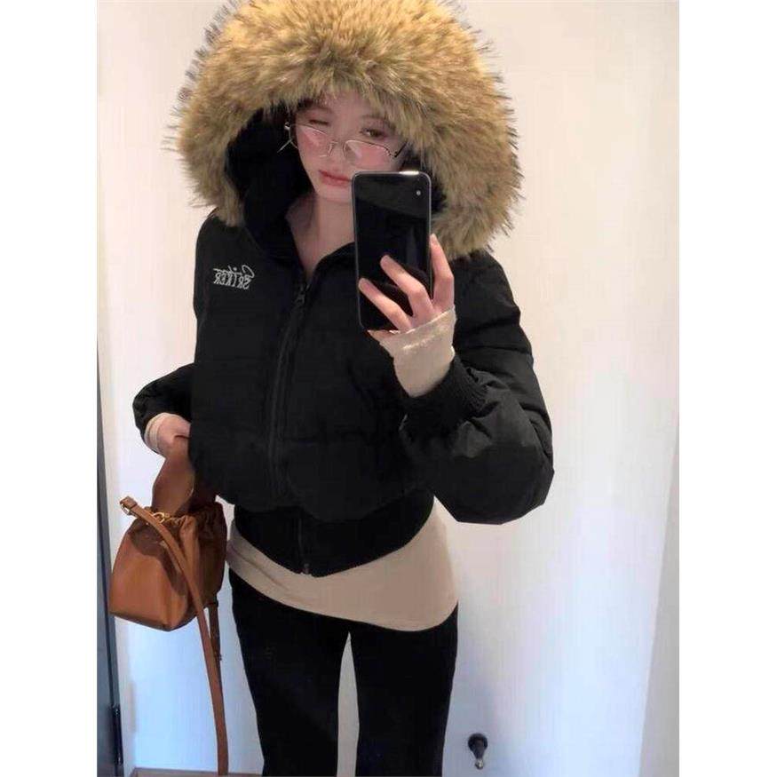 黑色棉服女冬季2025新款爆款小个子短款加厚棉衣外套女冬季,淘宝优惠券,粉丝福利购,淘宝优惠卷