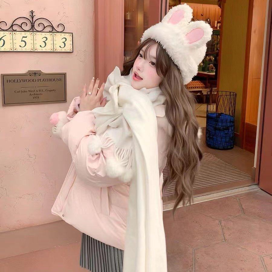 粉色雪国精灵棉服女2025新款小个子巨好看的冬装外套厚棉袄面包服,淘宝优惠券,粉丝福利购,淘宝优惠卷