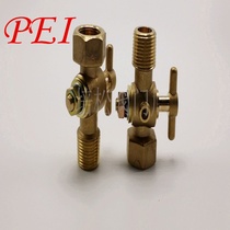 Copper stainless steel tee cock internal and external wire pressure gauge rotary plug valve 20 * 1 5 * ZG1 2 pressure gauge valve Persson