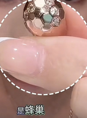 法国Gentle Motto法式复古轻奢蜂巢拉丝蛋蛋项链时尚气质百搭