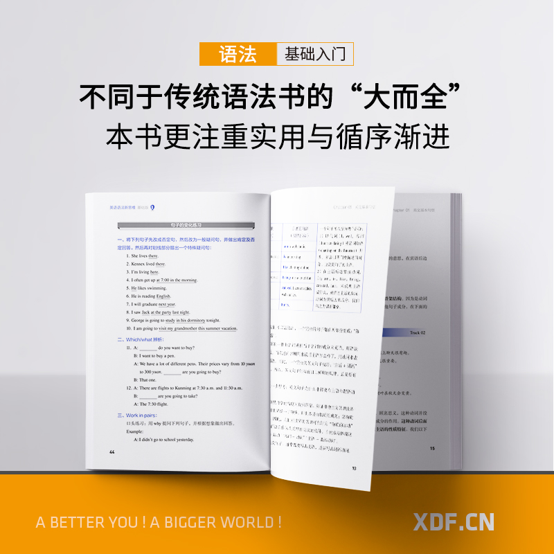 新东方 英语语法新思维基础版1+2+3(共3本)套装 张满胜入门语法图书大学语法书籍大全 实用语法 英语语法大全 - 图1