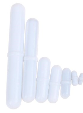 One Piece  PTFE Magnetic Stirrer Mixer Stir Bar White Color