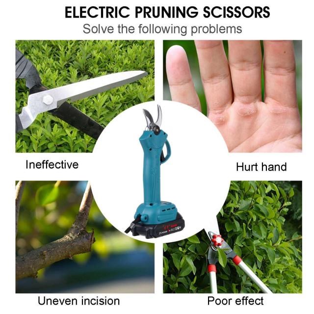 88VF Cordless Pruner Electric Pruning Shear with 2x Lithium- - 图0