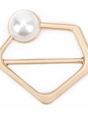 Pearls Scarf Buckle Scarf Tie Ring Stylish for Party for Wom