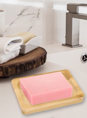 Wooden Natural Bamboo Soap Dishes Tray Holder Storage Soap R