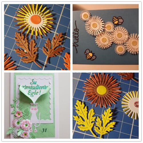7Pcs New Flower leaf Metal cutting dies cut die mold  Scrapb - 图0