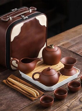Outdoor Travel Clay Kung Fu Teapot Chinese Porcelain Zisha T