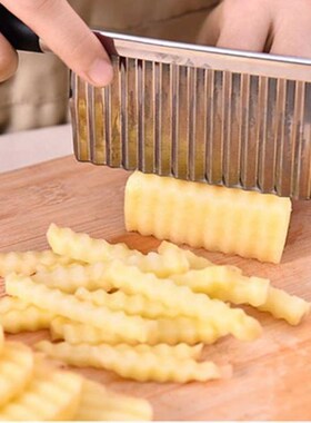 Hot Stainless Steel Vegetable Fruit Wavy Cutter Potato Cucum