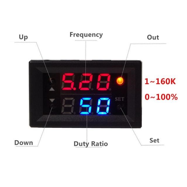 1Hz~160KHz DC 4-30V Single Signal Generator PWM Pulse Freque - 图0