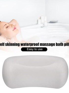 PU self-skinning waterproof massage Spa Bath Pillows Soft ba