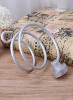 Aluminum Hair Dryer Rack Wall Mounted Bathroom Flat Spiral S