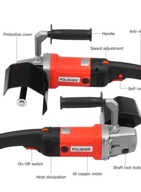 1400W Electric Burnishing Angle Grinder Grinding Machine Pol
