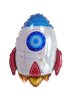 80PCS Outer Space Party Astronaut Balloons Rocket Foil Ballo