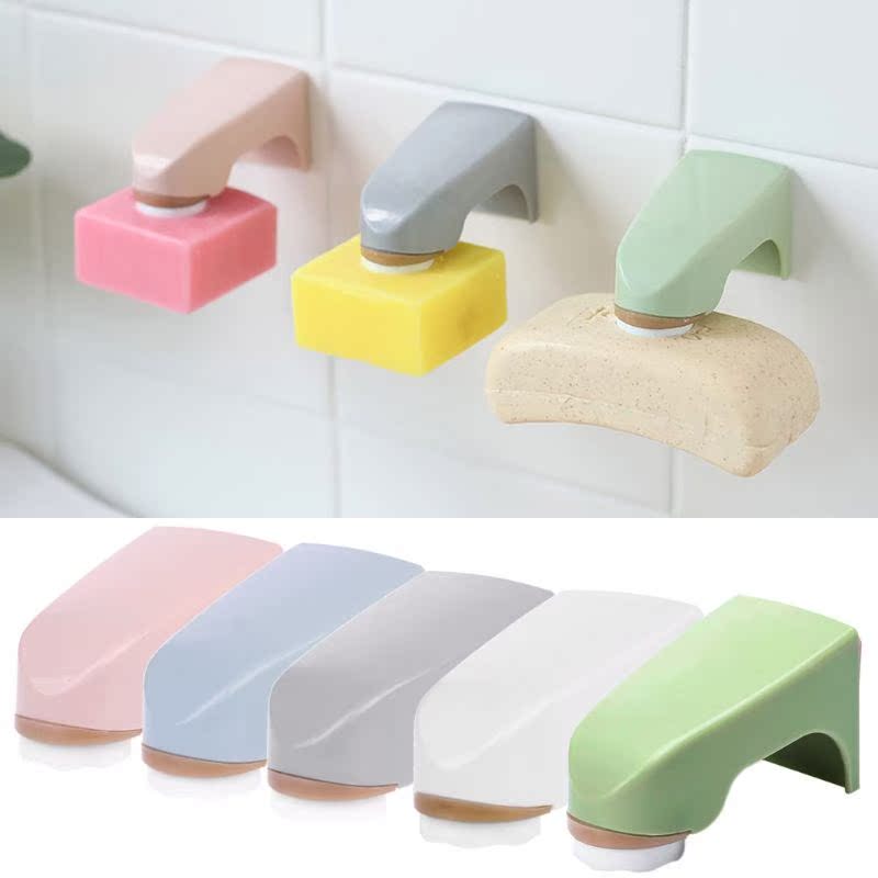 Magnet Soap Holder Wall Mounted Sticker Storage Rack Bathroo - 图1