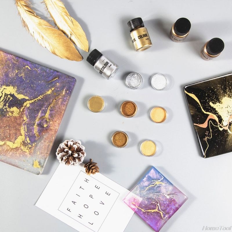 4 Color Mirror Metal Texture Pearl Powder Epoxy Resin Colora - 图3