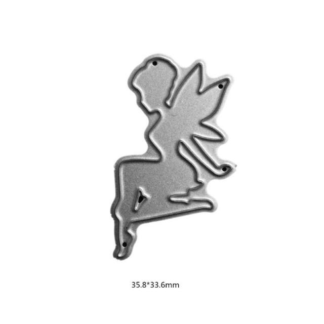 Fairy Metal Cutting Dies Stencil DIY Scrapbooking Album Stam - 图0
